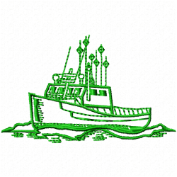 Boats Embroidery Design 1 Boats Embroidery Design 1